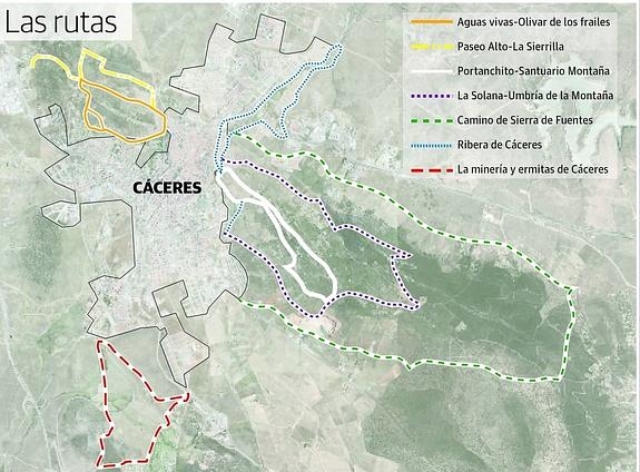 Cáceres estrena 65 kilómetros de rutas verdes señalizadas